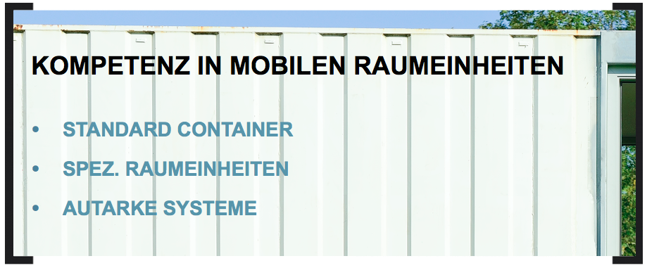 Kompetenz in mobilen Raumeinheiten